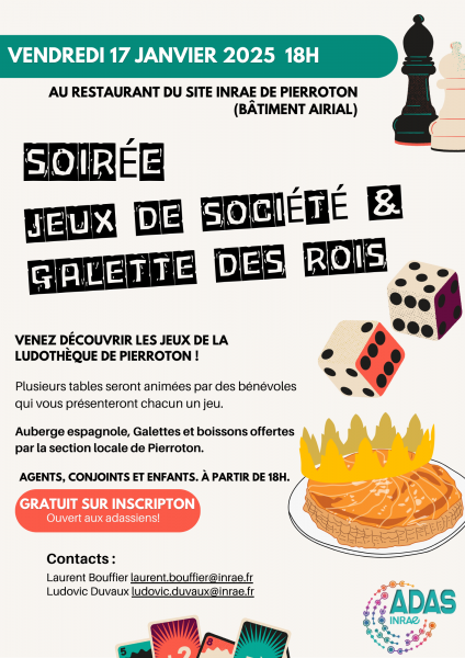 jeux de société et galette des rois